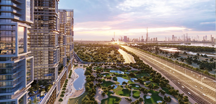 apartment golf course sale dubai